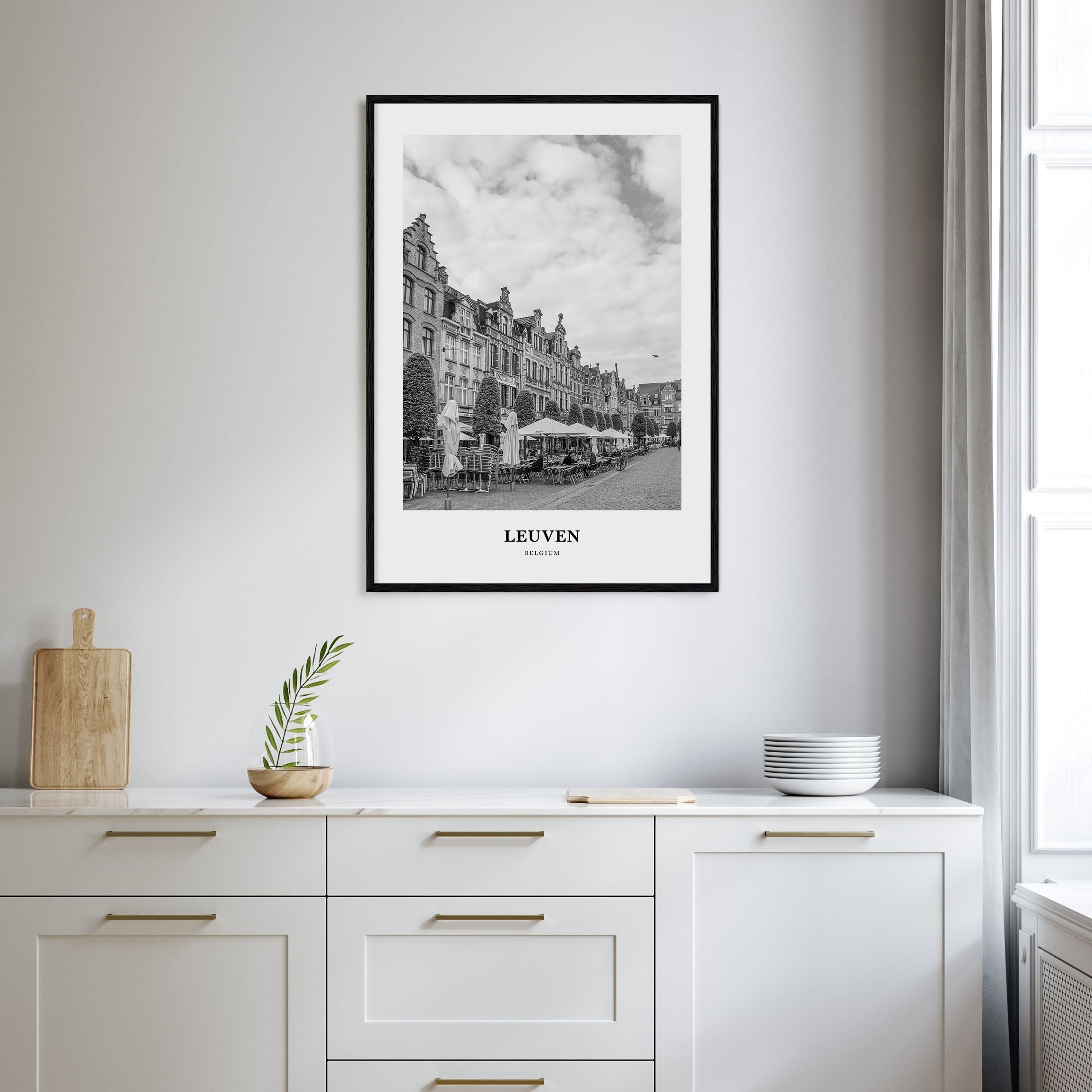 Leuven Portrait B&W No 1 Poster