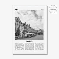 Leuven Print Black and White No 1, Leuven Wall Art Market, Leuven Poster, Leuven Photo, Leuven Wall Decor, Belgium, Louvain, Löwen