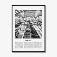 Leuven Print Black and White No 2, Leuven Wall Art Train, Leuven Poster, Leuven Photo, Leuven Wall Decor, Belgium, Louvain, Löwen, Brabant