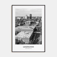 Lexington, Kentucky Portrait B&W Poster