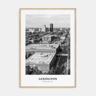 Lexington, Kentucky Portrait B&W Poster
