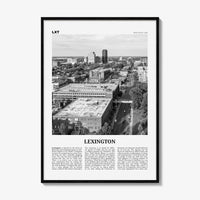 Lexington Print Black and White Kentucky, Lexington Wall Art, Lexington Poster, Lexington Photo, Lexington Wall Décor, United States