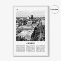 Lexington Print Black and White Kentucky, Lexington Wall Art, Lexington Poster, Lexington Photo, Lexington Wall Décor, United States