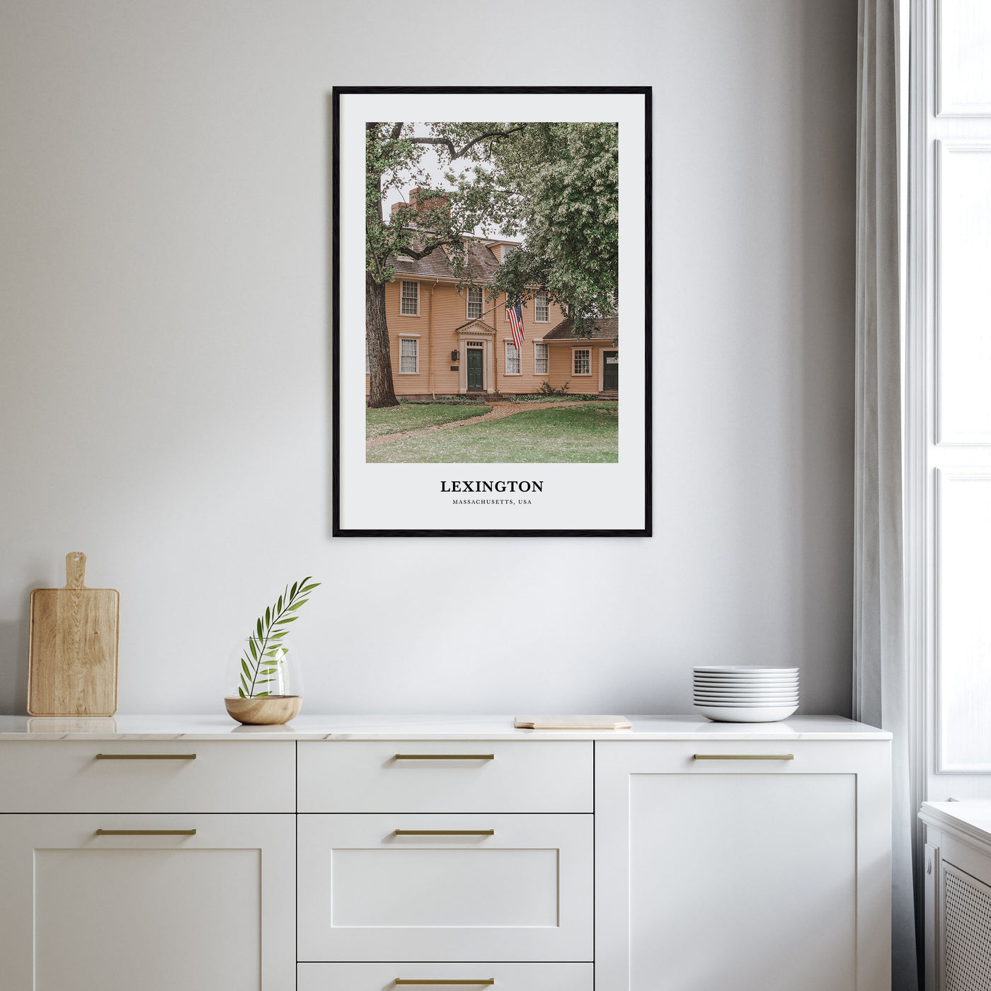 Lexington, Massachusetts Portrait Color Poster