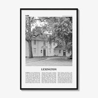 Lexington Print Black and White Massachusetts, Lexington Wall Art, Lexington Poster, Lexington Photo, Lexington Wall Décor, USA