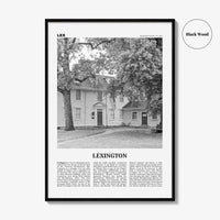 Lexington Print Black and White Massachusetts, Lexington Wall Art, Lexington Poster, Lexington Photo, Lexington Wall Décor, USA