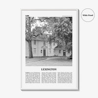 Lexington Print Black and White Massachusetts, Lexington Wall Art, Lexington Poster, Lexington Photo, Lexington Wall Décor, USA