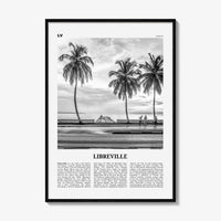Libreville Print Black and White, Libreville Wall Art, Libreville Poster, Libreville Photo, Libreville Wall Décor, Gabon, Komo River, Africa