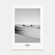 Libya Portrait B&W Poster