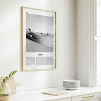 Libya Print Black and White, Libya Wall Art, Libya Poster, Libya Photo, Libya Wall Decor, Country Art Print,  دولة ليبيا Africa