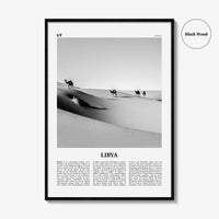 Libya Print Black and White, Libya Wall Art, Libya Poster, Libya Photo, Libya Wall Decor, Country Art Print,  دولة ليبيا Africa