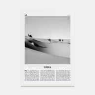 Libya Travel B&W Poster