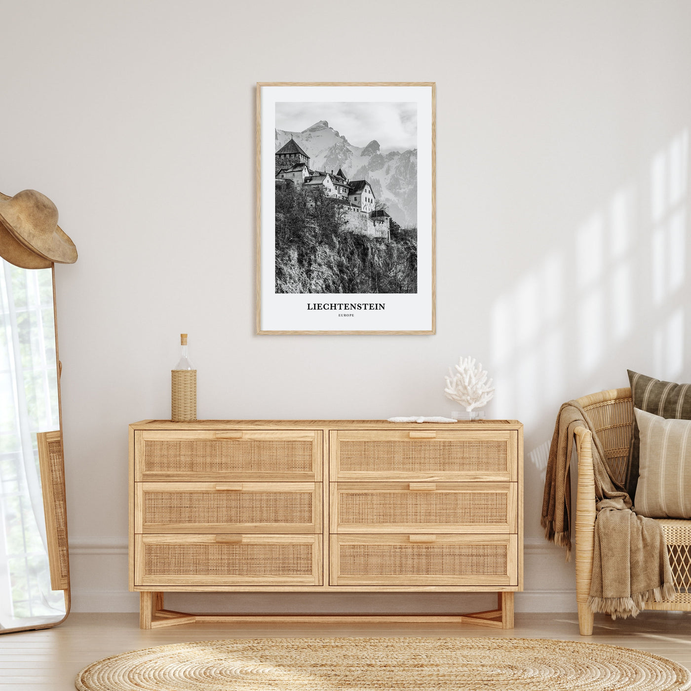 Liechtenstein Portrait B&W Poster