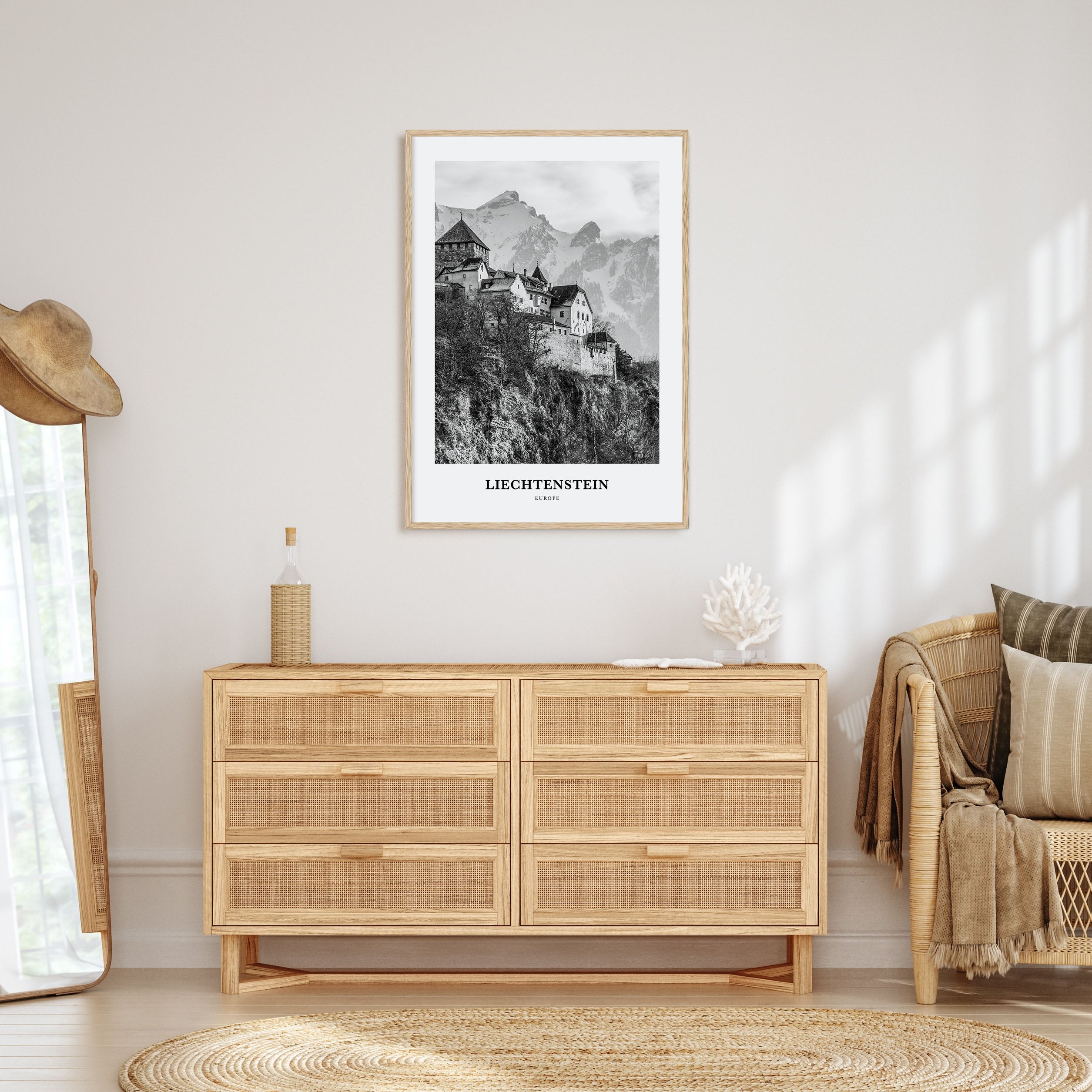 Liechtenstein Portrait B&W Poster