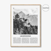 Liechtenstein Print Black and White, Liechtenstein Wall Art, Liechtenstein Poster, Liechtenstein Photo, Fürstentum Liechtenstein, Europe