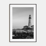 Lighthouse Photo B&W No 1 Poster