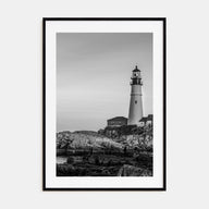 Lighthouse Photo B&W No 1 Poster
