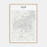 Lille Map Portrait Poster