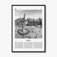 Lille Print Black and White, Lille Wall Art, Lille Poster, Lille Photo, Lille Wall Décor, Lile, France, Hauts-de-France