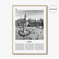 Lille Print Black and White, Lille Wall Art, Lille Poster, Lille Photo, Lille Wall Décor, Lile, France, Hauts-de-France