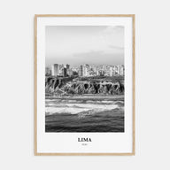 Lima Portrait B&W No 1 Poster