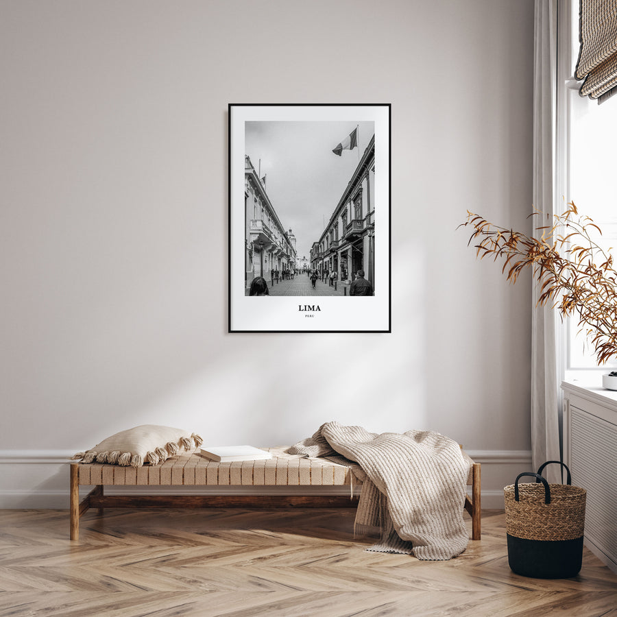 Lima Portrait B&W No 2 Poster