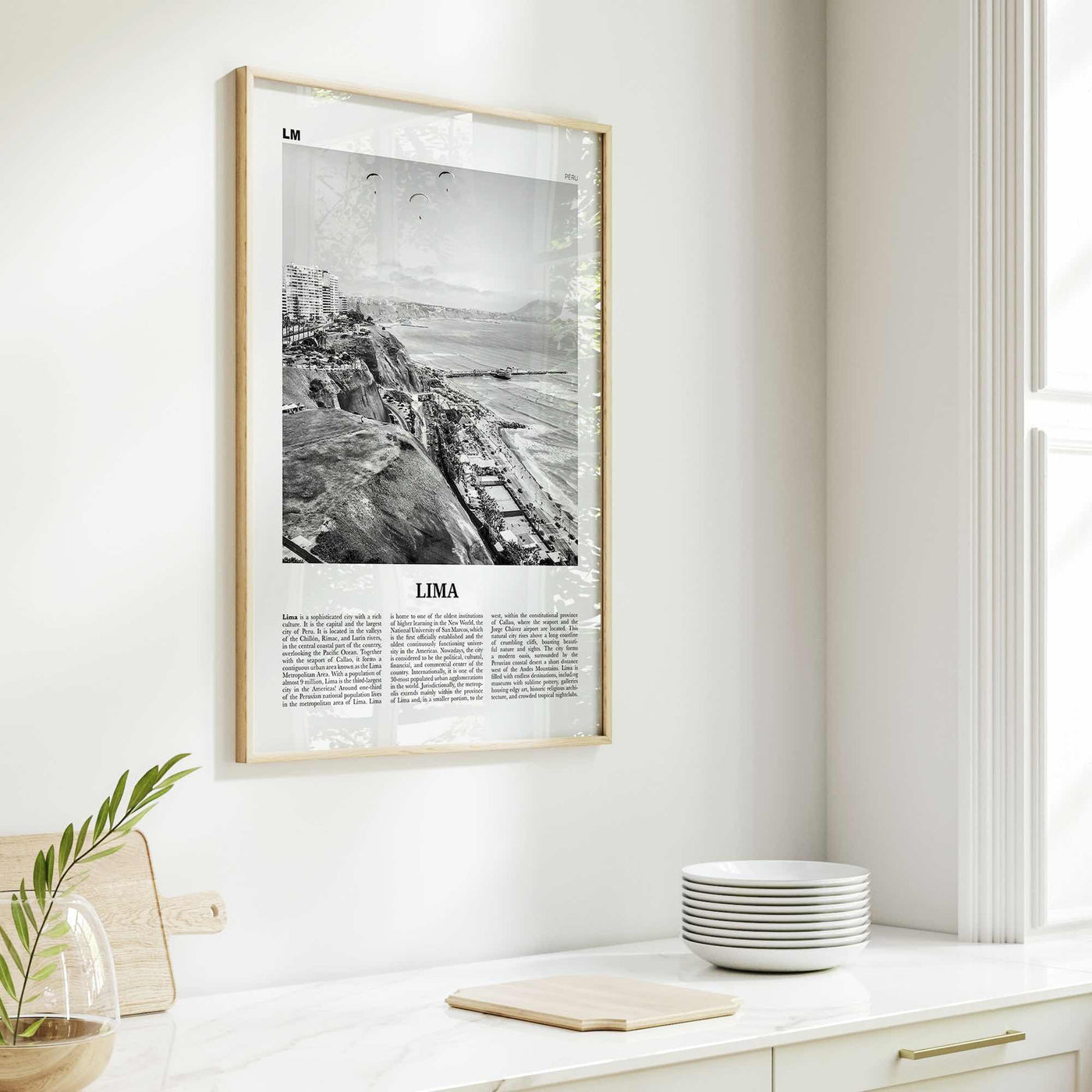 Lima Print Black and White No 1, Lima Wall Art, Lima Poster, Lima Photo, Lima Wall Decor, City Art Print, Peru, Perú, South America