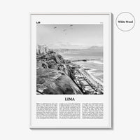 Lima Print Black and White No 1, Lima Wall Art, Lima Poster, Lima Photo, Lima Wall Decor, City Art Print, Peru, Perú, South America