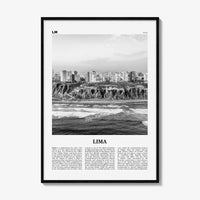 Lima Print Black and White No 2, Lima Wall Art, Lima Poster, Lima Photo, Lima Wall Decor, City Art Print, Peru, Perú, South America