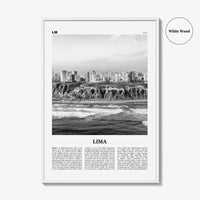 Lima Print Black and White No 2, Lima Wall Art, Lima Poster, Lima Photo, Lima Wall Decor, City Art Print, Peru, Perú, South America