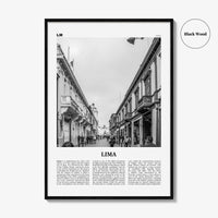 Lima Print Black and White No 3, Lima Wall Art, Lima Poster, Lima Photo, Lima Wall Decor, City Art Print, Peru, Perú, South America