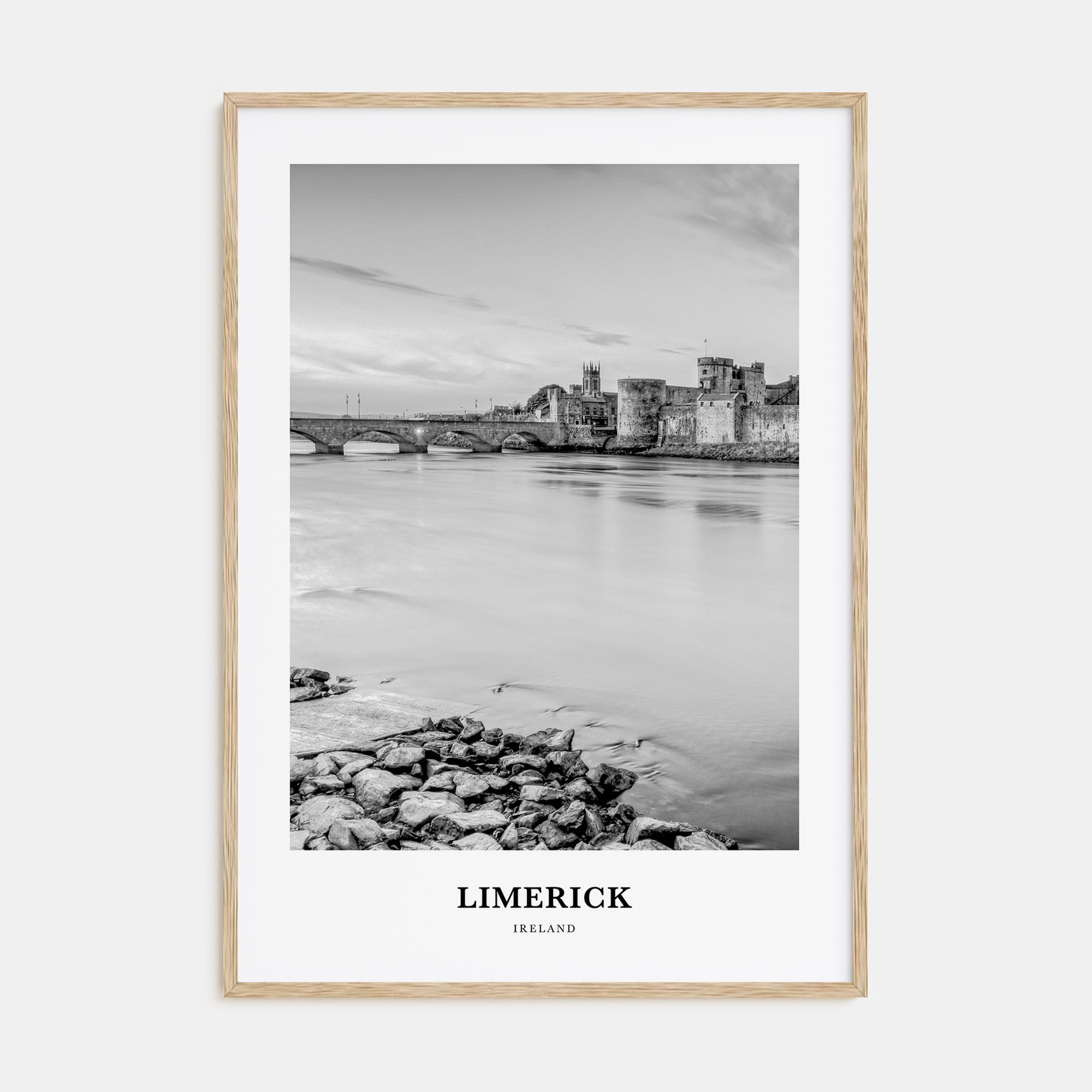 Limerick Portrait B&W Poster