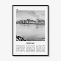 Limerick Print Black and White, Limerick Wall Art, Limerick Poster, Limerick Photo, Limerick Wall Décor, Luimneach, Munster, Ireland