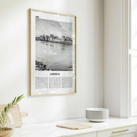 Limerick Print Black and White, Limerick Wall Art, Limerick Poster, Limerick Photo, Limerick Wall Décor, Luimneach, Munster, Ireland