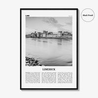 Limerick Print Black and White, Limerick Wall Art, Limerick Poster, Limerick Photo, Limerick Wall Décor, Luimneach, Munster, Ireland