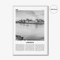 Limerick Print Black and White, Limerick Wall Art, Limerick Poster, Limerick Photo, Limerick Wall Décor, Luimneach, Munster, Ireland