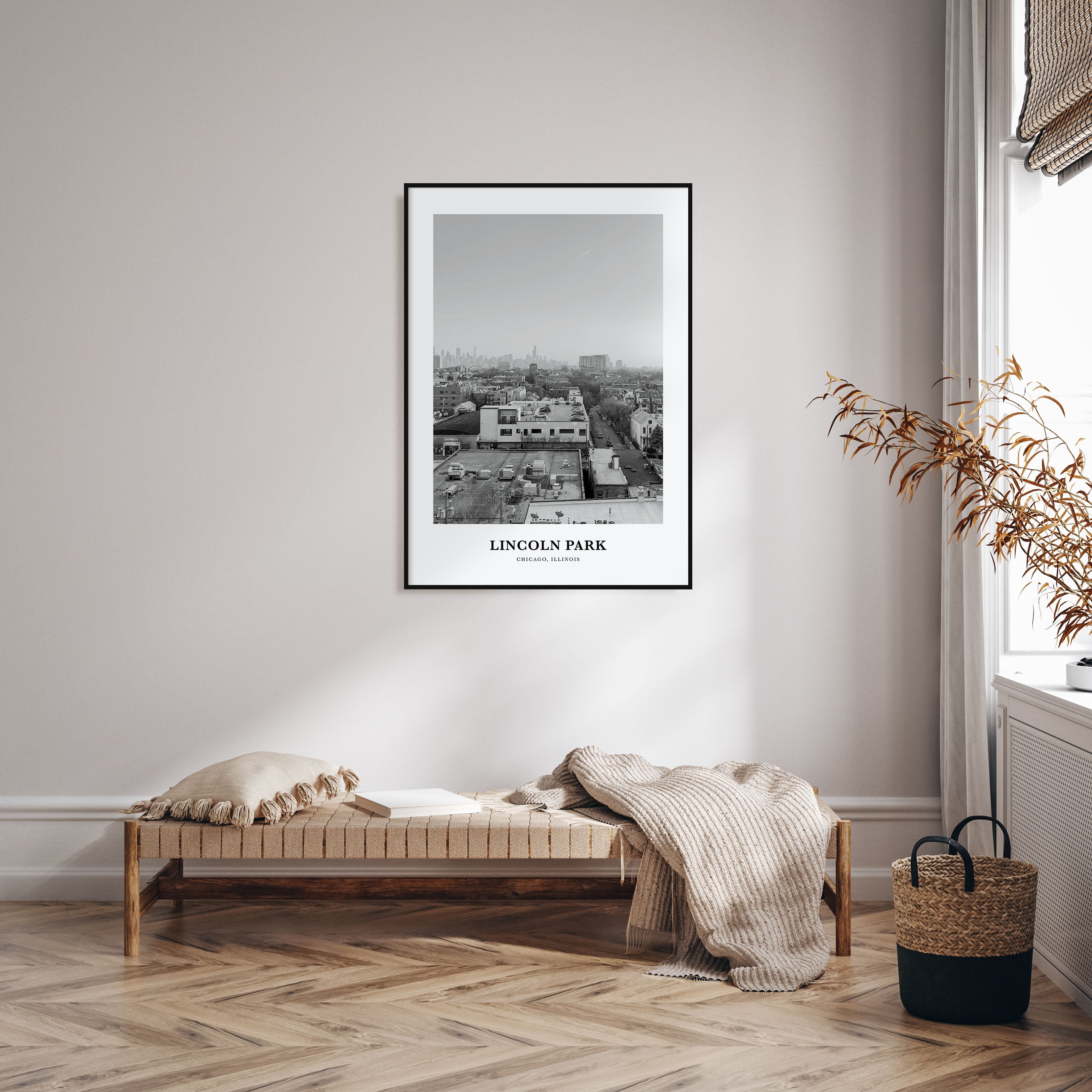 Lincoln Park Portrait B&W No 2 Poster