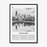 Lincoln Park Print Black and White No 1, Lincoln Park Wall Art, Lincoln Park Poster, Lincoln Park Photo, Chicago, Illinois, USA