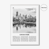 Lincoln Park Print Black and White No 1, Lincoln Park Wall Art, Lincoln Park Poster, Lincoln Park Photo, Chicago, Illinois, USA