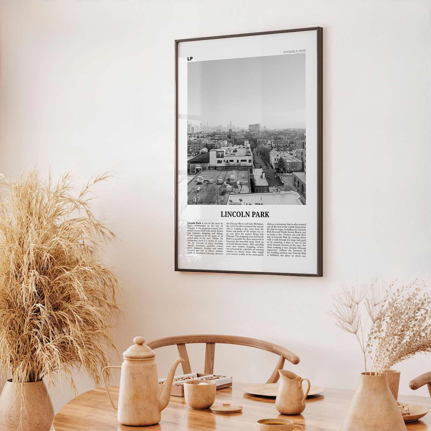 Lincoln Park Print Black and White No 2, Lincoln Park Wall Art, Lincoln Park Poster, Lincoln Park Photo, Chicago, Illinois, USA