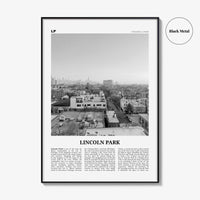 Lincoln Park Print Black and White No 2, Lincoln Park Wall Art, Lincoln Park Poster, Lincoln Park Photo, Chicago, Illinois, USA