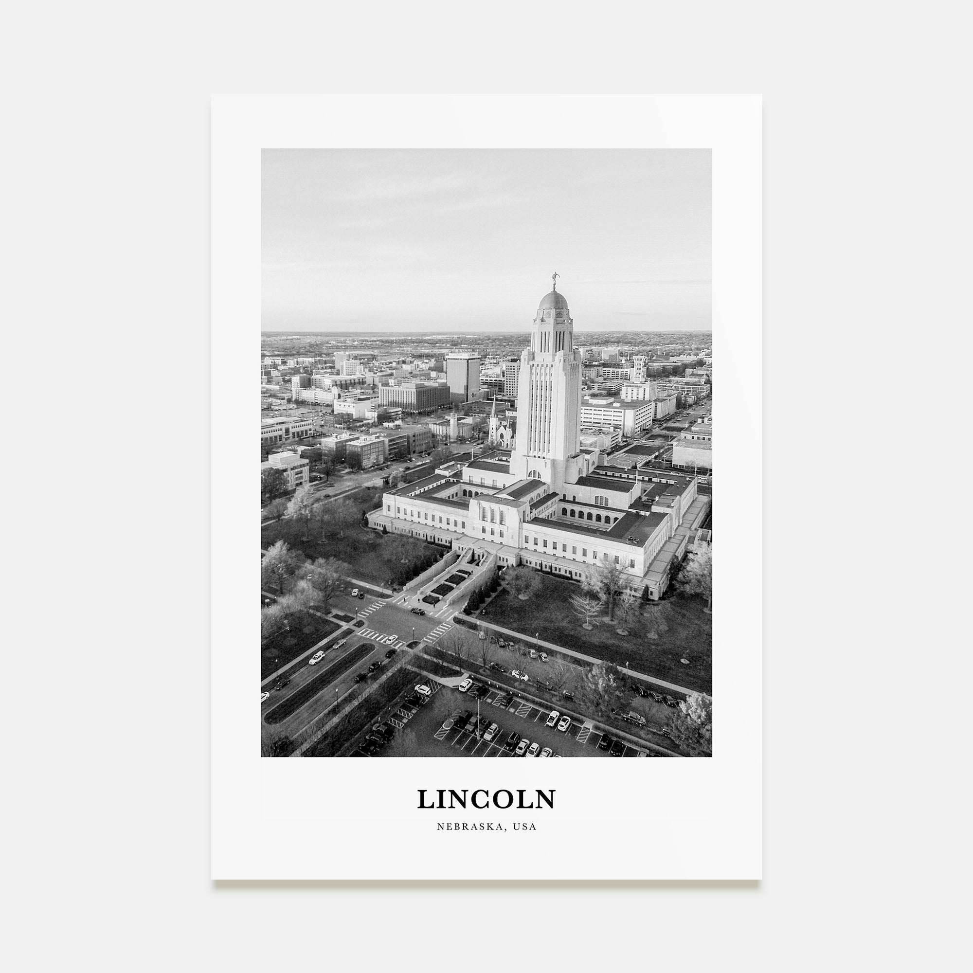 Lincoln Portrait B&W Poster