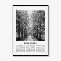 Lincolnshire Print Black and White, Lincolnshire Wall Art, Lincolnshire Poster, Lincolnshire Photo, Lincolnshire Map, England, UK