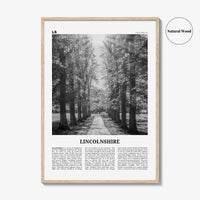 Lincolnshire Print Black and White, Lincolnshire Wall Art, Lincolnshire Poster, Lincolnshire Photo, Lincolnshire Map, England, UK