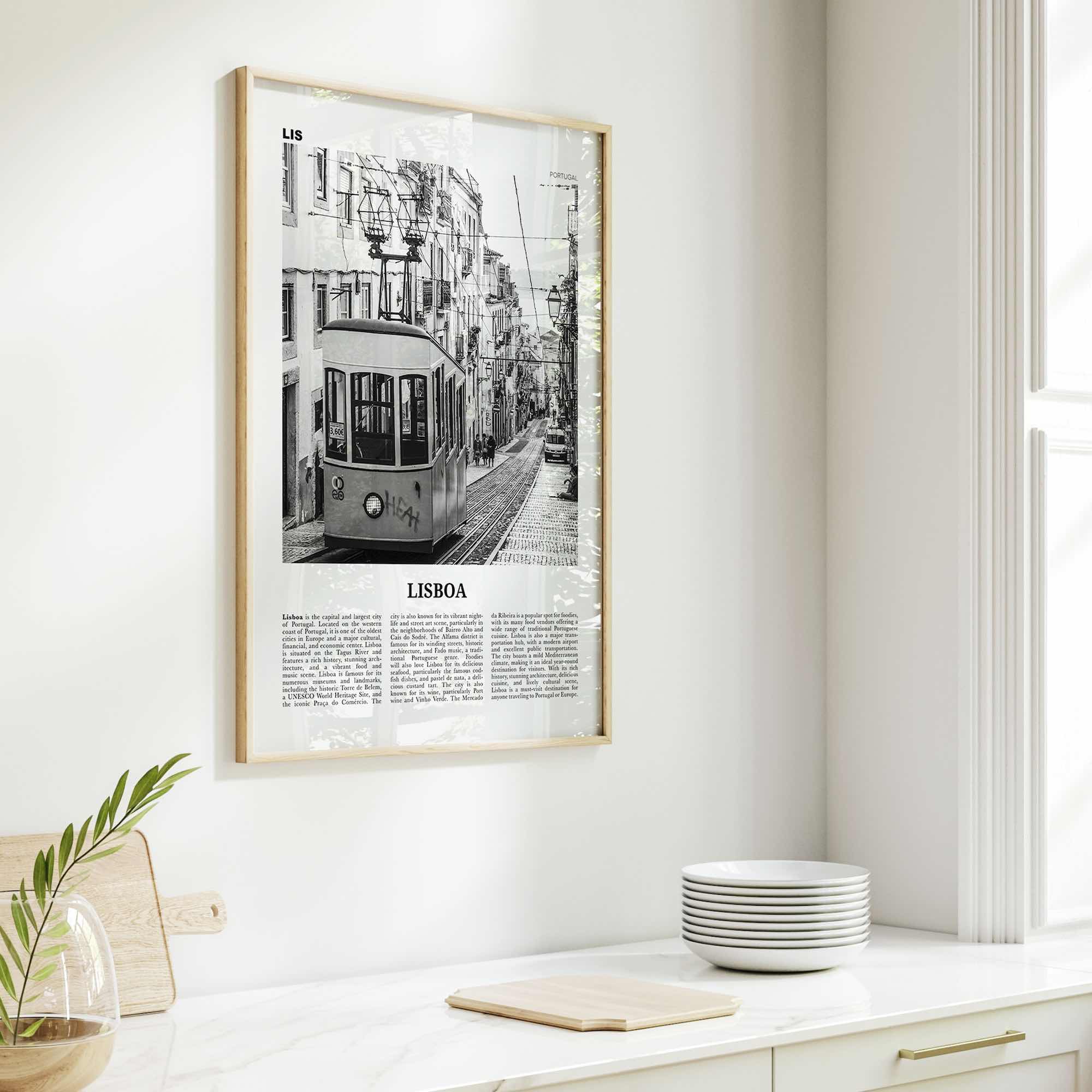 Lisboa Print Black and White, Lisboa Wall Art, Lisboa Poster, Lisboa Photo, Lisboa Wall Décor, Lisboa Map, Portugal