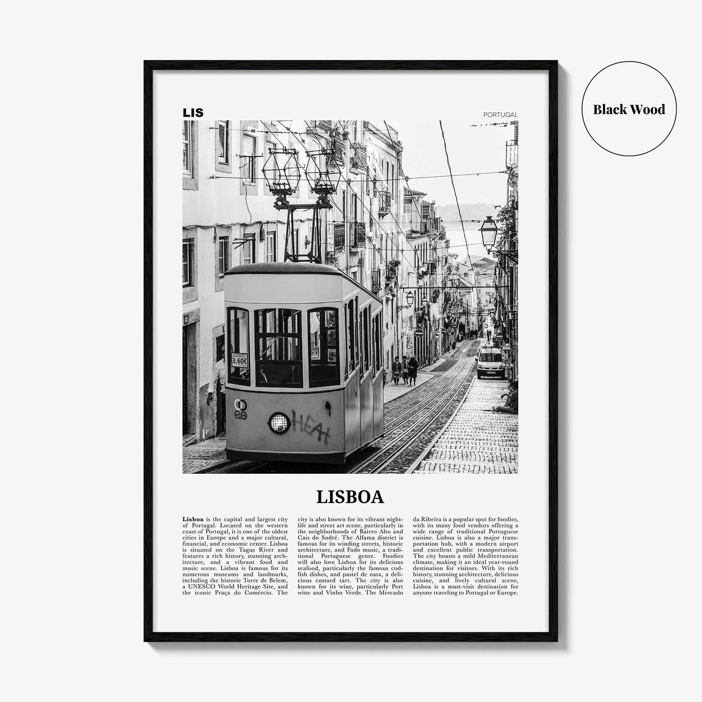 Lisboa Print Black and White, Lisboa Wall Art, Lisboa Poster, Lisboa Photo, Lisboa Wall Décor, Lisboa Map, Portugal