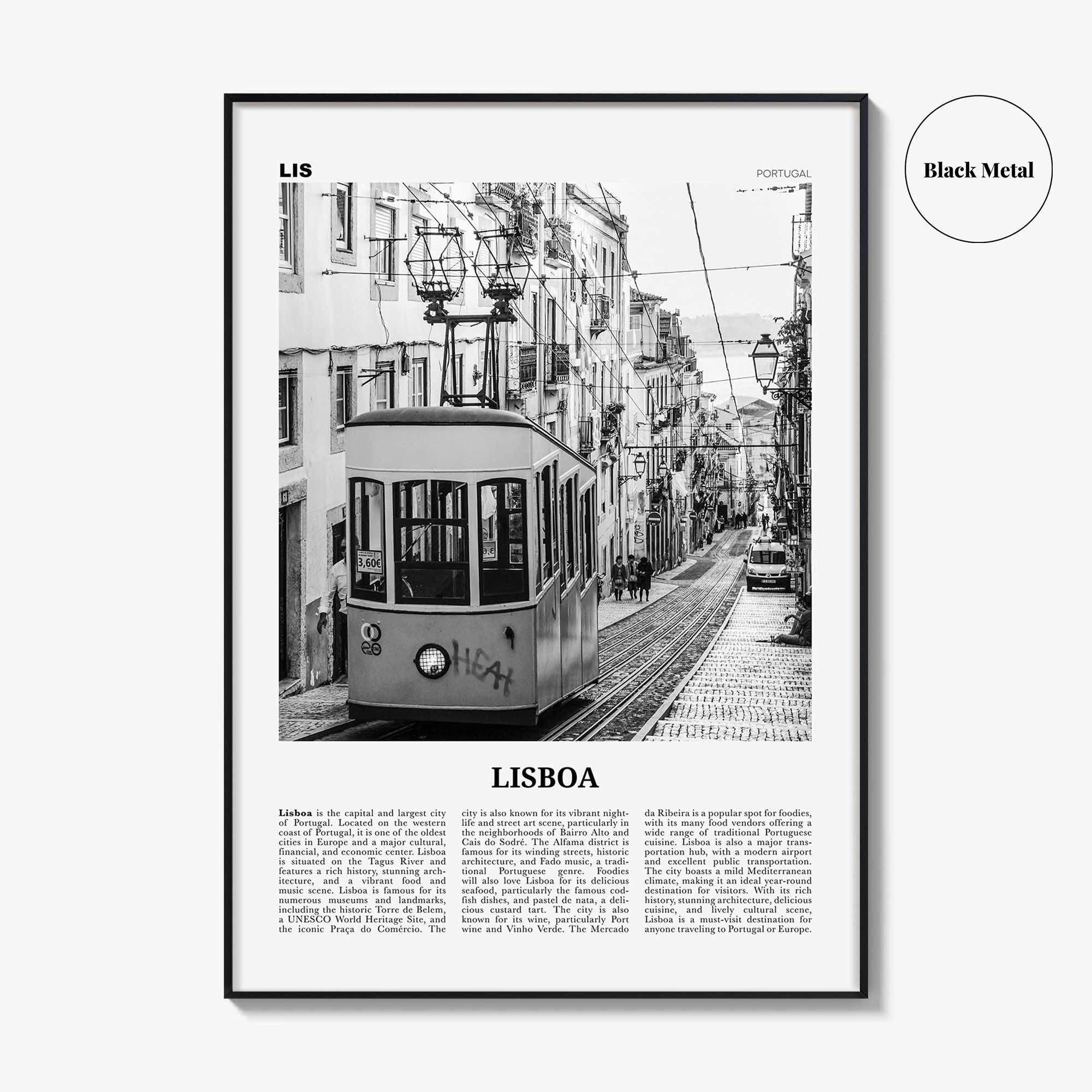 Lisboa Print Black and White, Lisboa Wall Art, Lisboa Poster, Lisboa Photo, Lisboa Wall Décor, Lisboa Map, Portugal