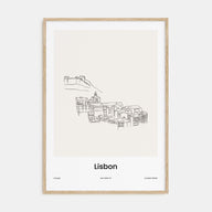 Lisbon Drawn Poster