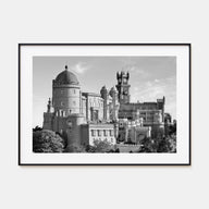 Lisbon Landscape B&W Poster