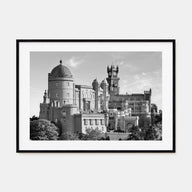 Lisbon Landscape B&W Poster